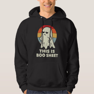 Sudadera Esta es la hoja de boo Ghost Retro Halloween disfr