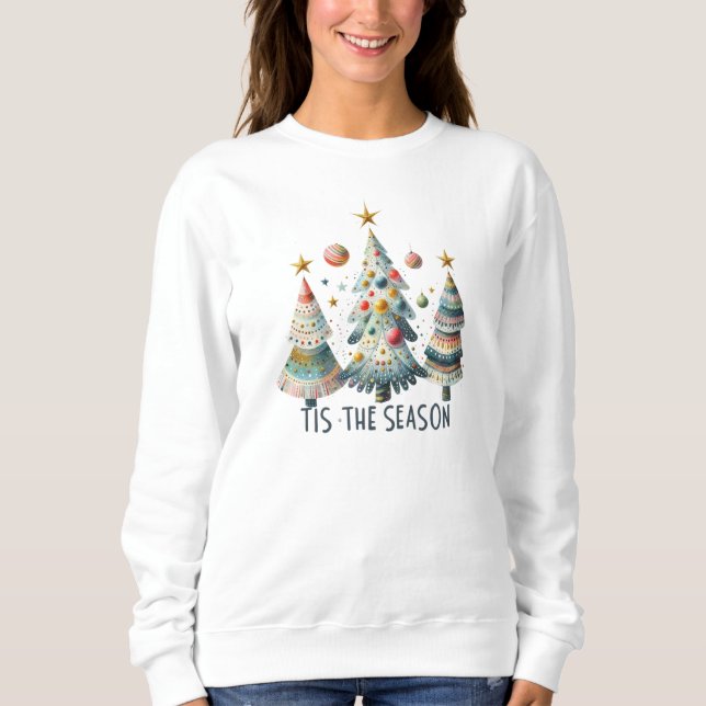 Sudadera 'Esta es la nieve de los árboles navideños de temp (Anverso)