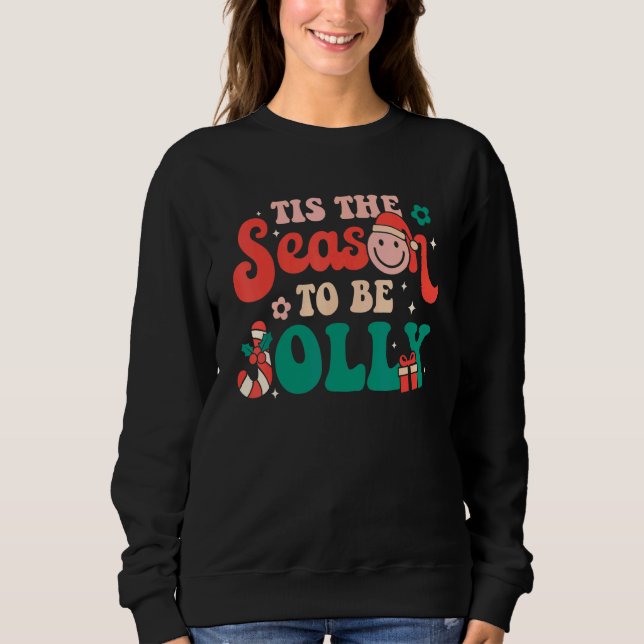 Sudadera Esta Es La Temporada Para Ser Navidades Retro De J (Anverso)