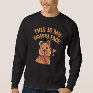 Sudadera Esta Es Mi Cara Feliz Para Quokka