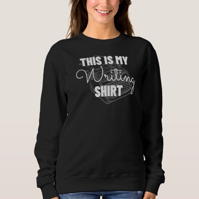 Sudadera Esta Es Mi Graciosa Autora Escribiendo. (Anverso)