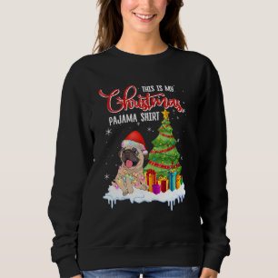 Sudadera Esta es mi Navidad Pajama Pug Xmas Hombres Mujeres