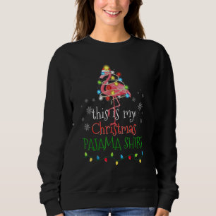 Sudadera Esta Es Mi Navidad Pijama Flamenco  Navidad