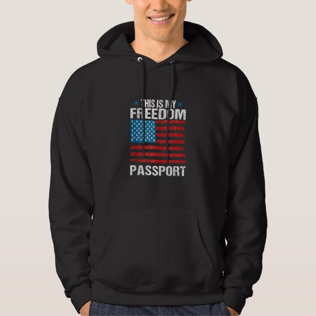 Sudadera Esta es mi tarifa Freedom Passport Funny Anti Vacc (Anverso)