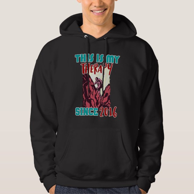 Sudadera Esta es mi terapia desde 2016 (Anverso)