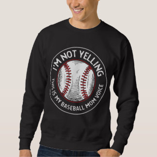 Sudadera Esta es mi voz de mamá de béisbol - equipo femenin