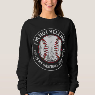 Sudadera Esta es mi voz de mamá de béisbol - equipo femenin