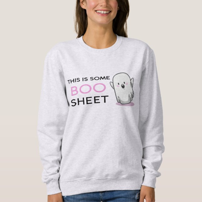 Sudadera Esta Es Una Hoja De Boo - Cuidada (Anverso)