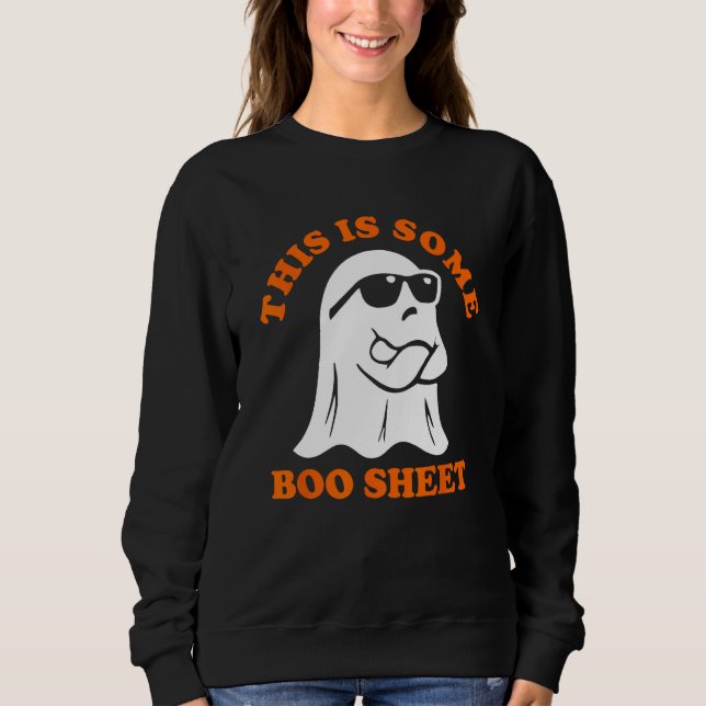 Sudadera Esta es una hoja de boo de disfraces de Halloween (Anverso)