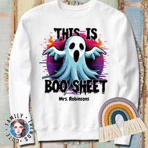 Sudadera Esta es una hoja de boo de Halloween Furioso Fanta