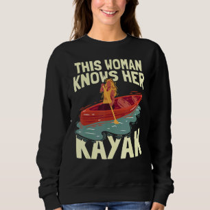 Sudadera Esta mujer conoce su Kayak Water Sports Paddle Ka