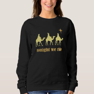 Sudadera Esta Noche Cabalgamos Navidad 3 Sabios Paseo en Ca