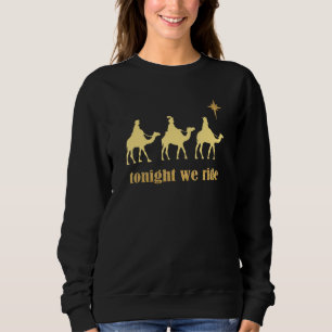 Sudadera Esta Noche Viajamos En Navidades, Tres Hombres Sab