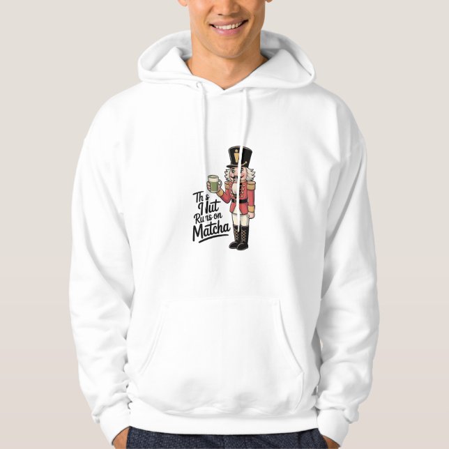 Sudadera Esta nuez funciona con cascanueces de matcha Navid (Anverso)
