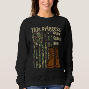 Sudadera Esta princesa usa botas de combate