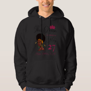 Sudadera Esta Reina Nació El 27 De Mayo, El Chica Afro-Negr