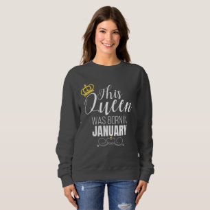 Sudadera Esta Reina Nació En El Regalo De Reina De Cumpleañ