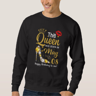 Sudadera Esta Reina Nació En Mayo De 2008 Feliz Cumpleaños 