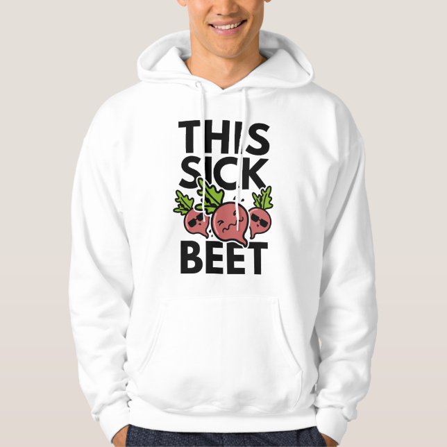 Sudadera Esta remolacha enferma (Anverso)