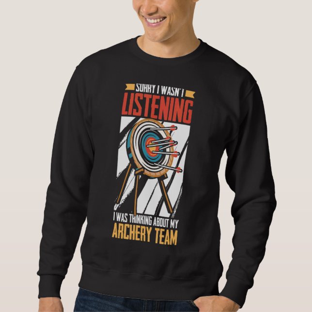Sudadera Estaba Pensando En Mi Arco Bowman (Anverso)