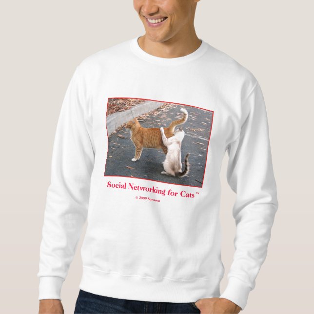 Sudadera Establecimiento de una red social para los gatos (Anverso)