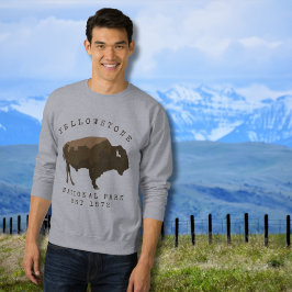 Sudadera Establecimiento del Parque Nacional Bison Yellowst