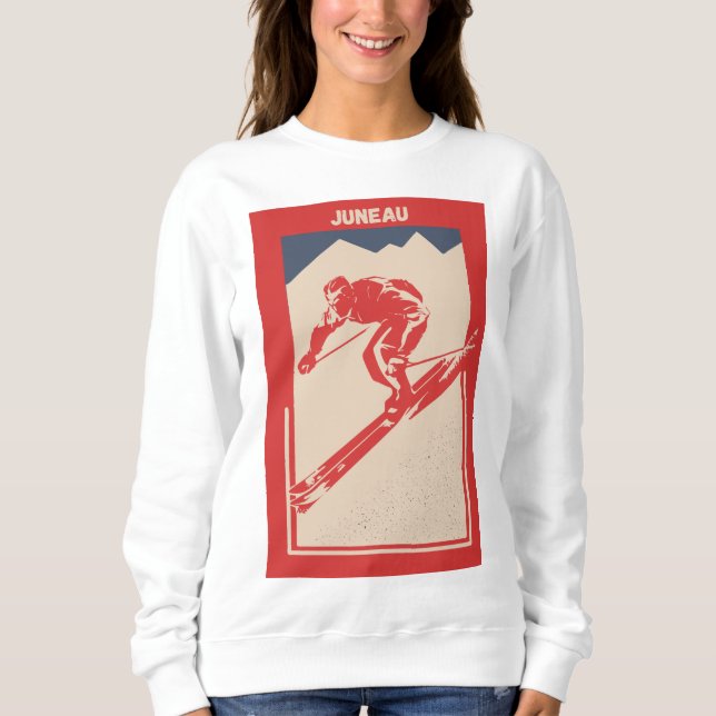 Sudadera Estación de esquí Alaska Juneau (Anverso)