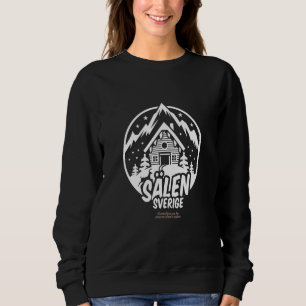 Sudadera Estación de esquí de Sälen Suecia Lettering & Chal