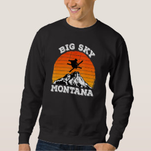Sudadera Estación De Esquí Retro Vintage Sunset Usa Big Sky