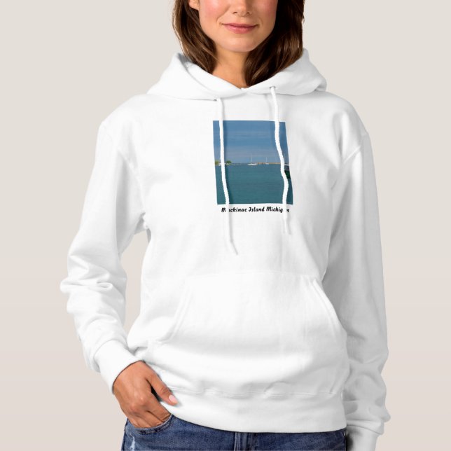 Sudadera Estacionado En El Puerto De Mackinac (Anverso)