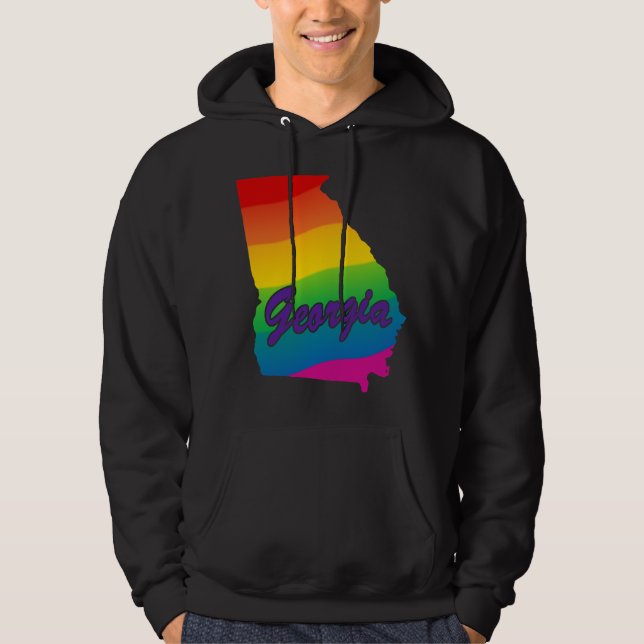 Sudadera Estado Arcoiris De Georgia (Anverso)