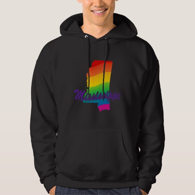 Sudadera Estado Arcoiris De Misisipi (Anverso)