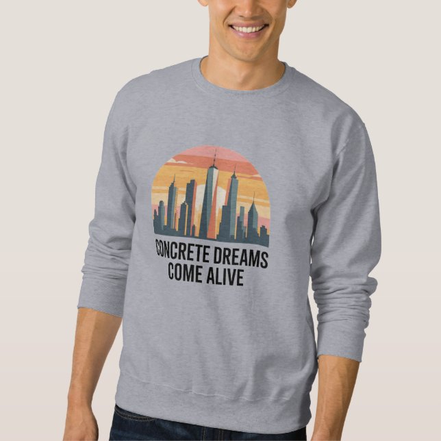 Sudadera Estado de ánimo de Manhattan Nueva York (Anverso)