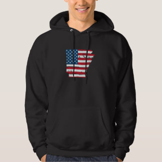 Sudadera Estado de Arkansas Bandera Patriótica de los Estad