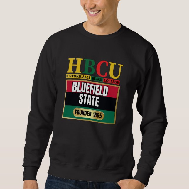Sudadera Estado de Bluefield, BSU, gráfico HBC (Anverso)