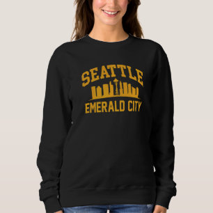 Sudadera Estado de hoja perenne Seattle Ciudad Esmeralda Ho