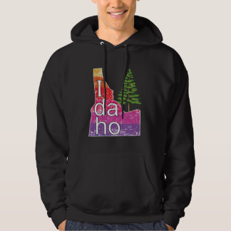 Sudadera Estado de Idaho con árbol