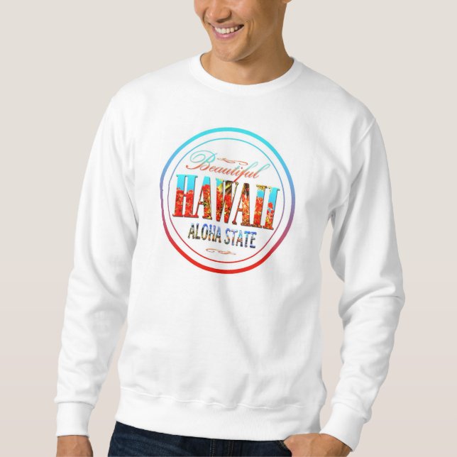 Sudadera Estado de la hawaiana de Hawaii (Anverso)