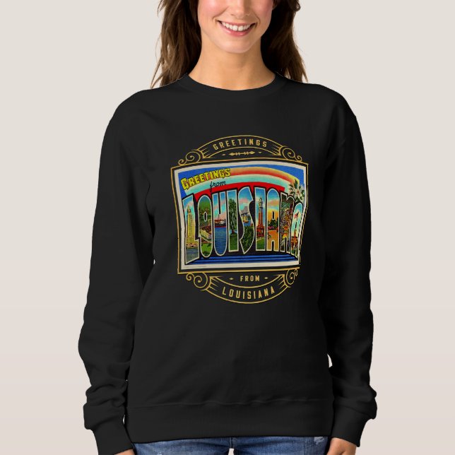 Sudadera Estado De Luisiana (Anverso)