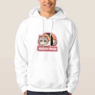 Sudadera Estado de Wasabi Gato Gruñón Divertido Meme de Sus