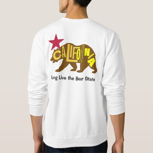 Sudadera Estado del oso de personalizable de California (Reverso)