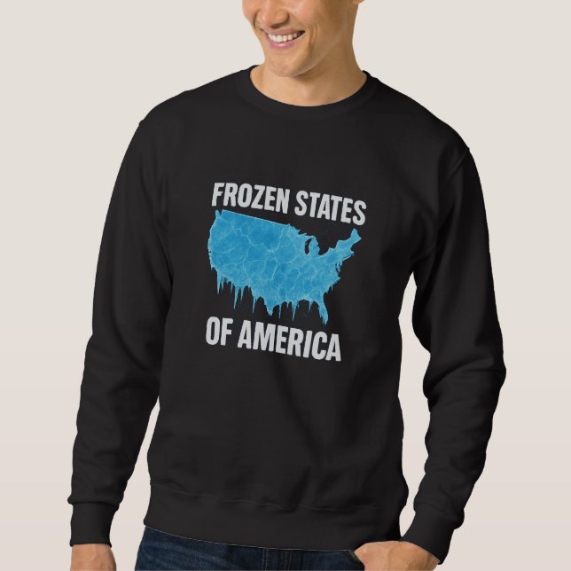 Sudadera Estados congelados de América (Anverso)