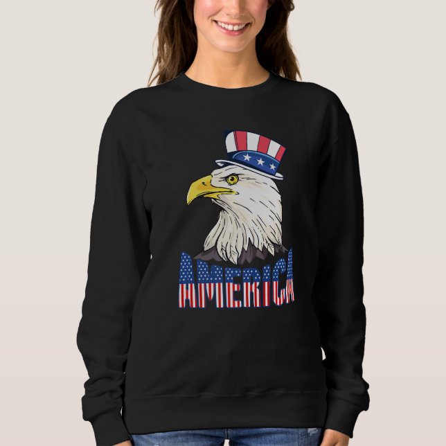Sudadera Estados Unidos 4 De Julio Sam Eagle Liberty Americ (Anverso)