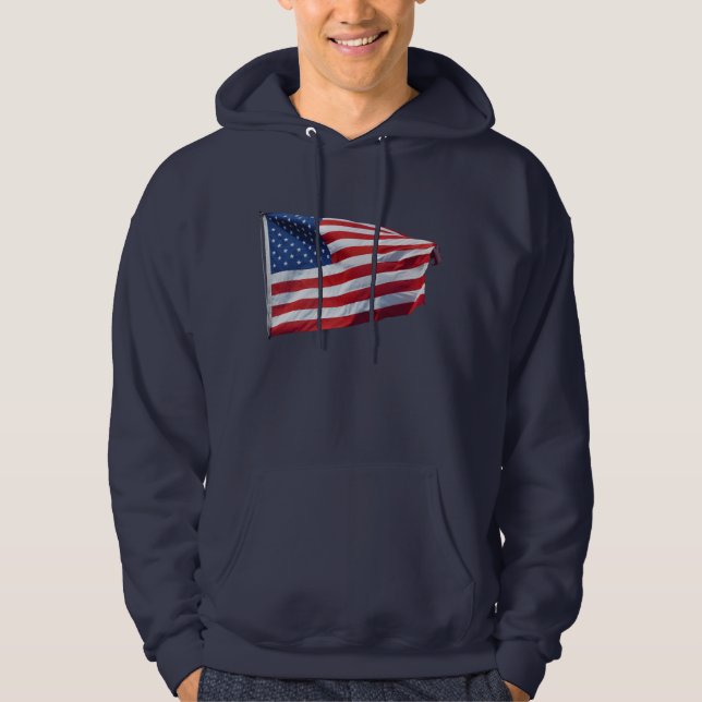 Sudadera Estados Unidos Bandera Estadounidense Diseño Patri (Anverso)