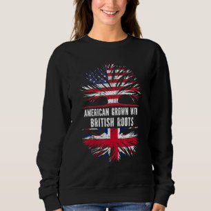 Sudadera Estados Unidos crece con raíces británicas bandera