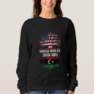 Sudadera Estados Unidos crece con raíces libias Bandera Est