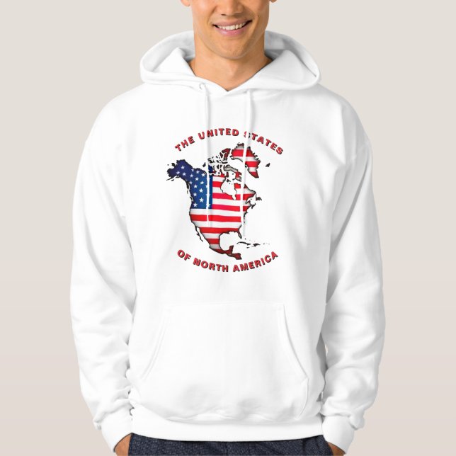 Sudadera Estados Unidos de América del Norte Personalizado  (Anverso)