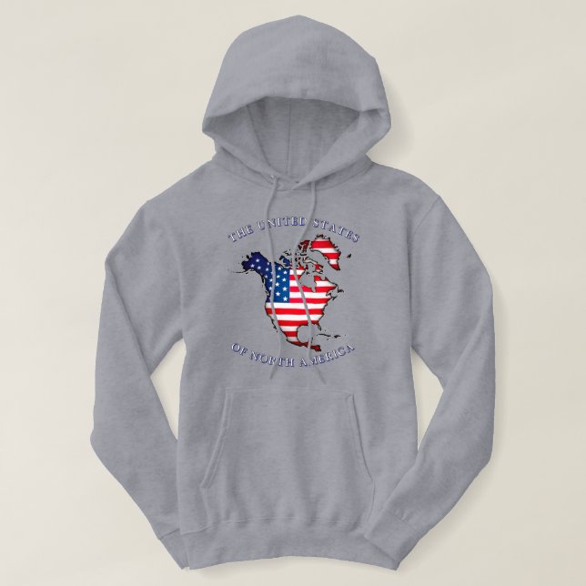 Sudadera Estados Unidos de América del Norte Personalizado  (Diseño del anverso)