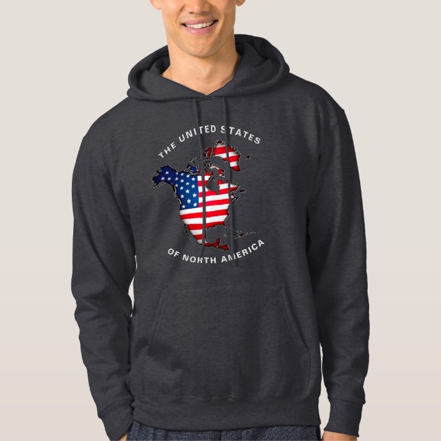 Sudadera Estados Unidos de América del Norte Personalizado  (Anverso)