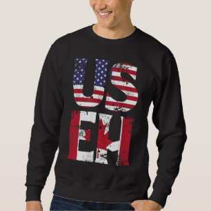 Sudadera Estados Unidos EH Estadounidense Canadiense Cita d